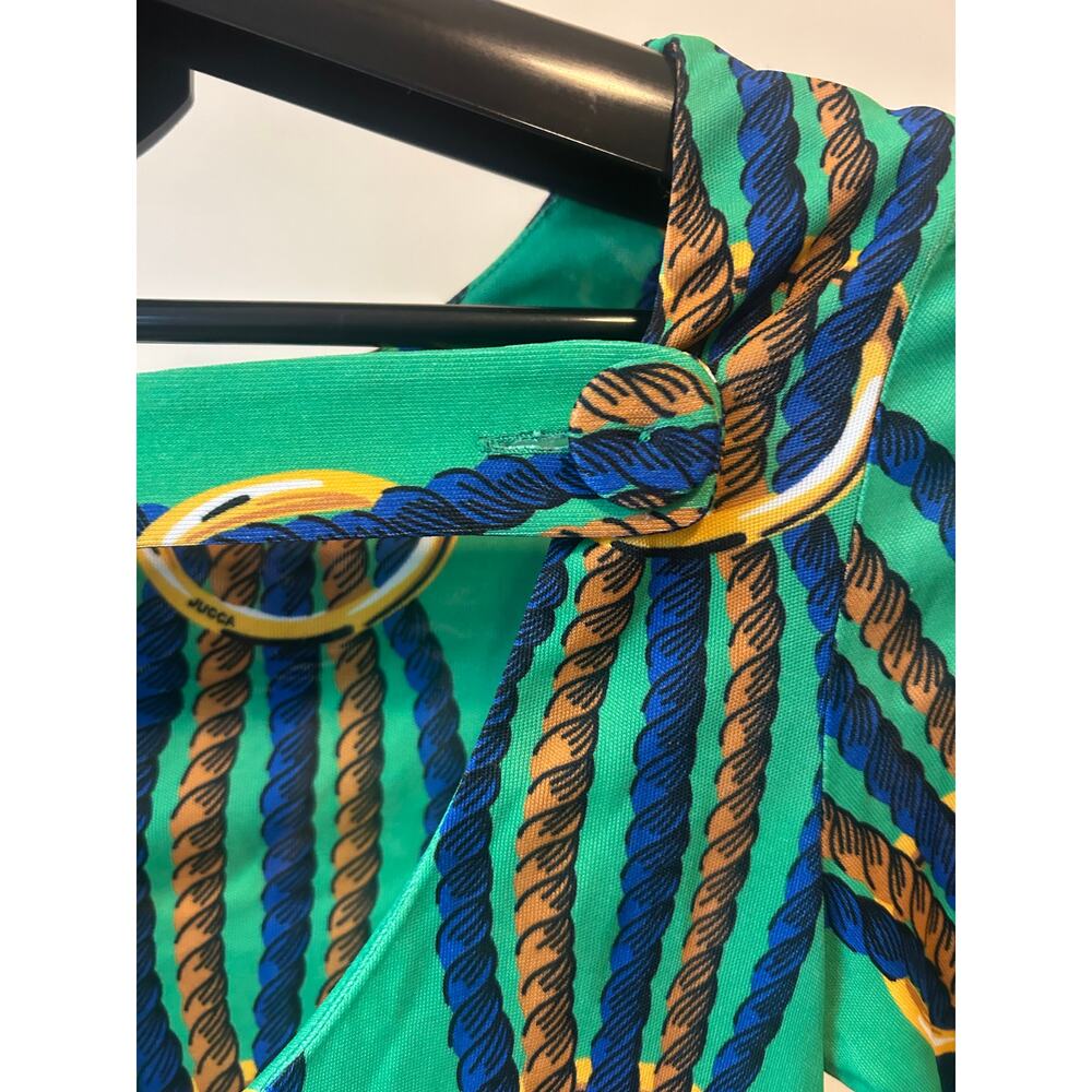 NWT JUCCA Green Italian Nautical Rope Bodycon Tunic Top - XS - Picture 4 of 7